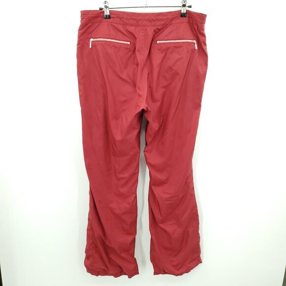VTG 2004 Banana Republic Track-Style Zip Pocket Pants 8 Red - Picture 2 of 16